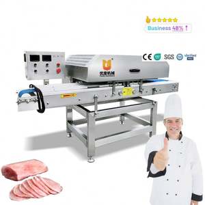 Cortadora de carne paralela de alta velocidad, cortadora de carne de cerdo automática comercial, cortadora de carne fresca - Product Image 1