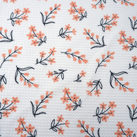Nouveaux matériaux de produits personnalisés, tissu en tricot imprimé Floral populaire pour les arcs et la robe