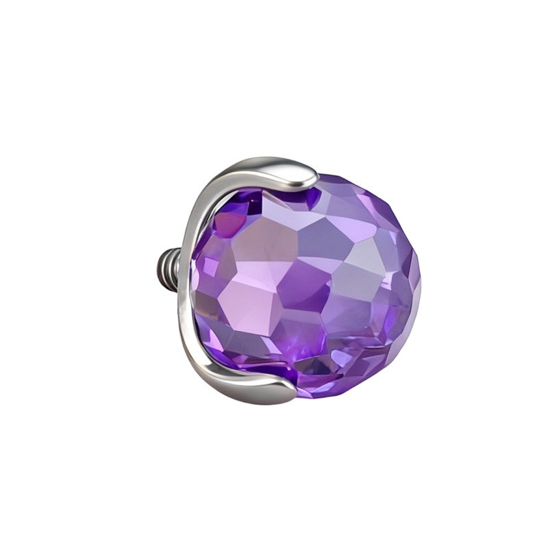 Le titane lui-même est violet-bleu