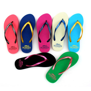 Wholesale Summer Colorful Custom Print Pvc Emboss Slipper <strong>Soft</strong> Eva Outdoor Beach Unisex Bulk <strong>Flip</strong> <strong>Flop</strong> Woman - Product Image 1