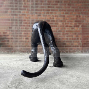Decorazione a grandezza naturale aggressiva Prowling <span class=keywords><strong>pantera</strong></span> sulla Base di scultura in vendita - Product Image 5
