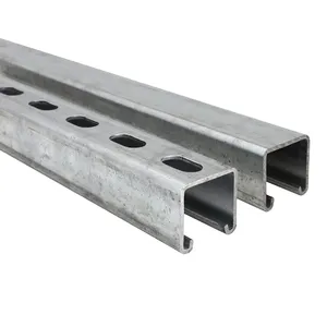 Steel Profiles Stainless 3m 6m Support C Channel Unistrut Strut Channel Super Factory Manufacturer Manufacturer