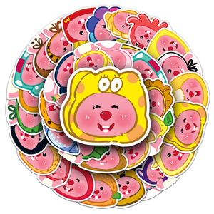 50PCS Pegatinas Coreanas Divertidas de Dibujos Animados de <span class=keywords><strong>Pororo</strong></span> el Pequeño Pingüino, Lindas Pegatinas de Castor de Dibujos Animados, Adorables Pegatinas Loopy - Product Image 1