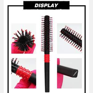Peigne à roulettes démêlant <span class=keywords><strong>pour</strong></span> hommes, en plastique et nylon, <span class=keywords><strong>brosse</strong></span> ronde <span class=keywords><strong>pour</strong></span> <span class=keywords><strong>cheveux</strong></span> <span class=keywords><strong>bouclés</strong></span> et massage, usage commercial, vente en gros - Product Image 4