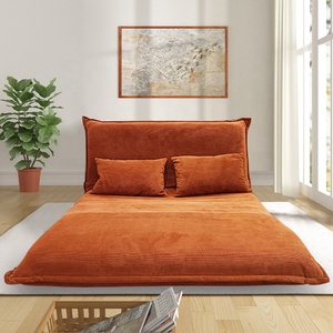 Sofá Cama Convertible Moderno y Ajustable, Plegable con Estructura Metálica para Apartamento, Dormitorio y Sala <span class=keywords><strong>de</strong></span> Estar, Futón <span class=keywords><strong>de</strong></span> Tela - Product Image 2