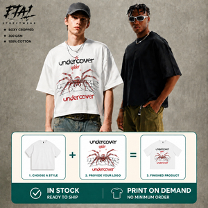 Camisetas de Hombre 100% Algodón 300gsm con Logotipo Personalizado, Impresión DTG y <span class=keywords><strong>Serigrafía</strong></span>, Camiseta Oversize de Alta Calidad, Corte Cuadrado para Hombre - Product Image 1