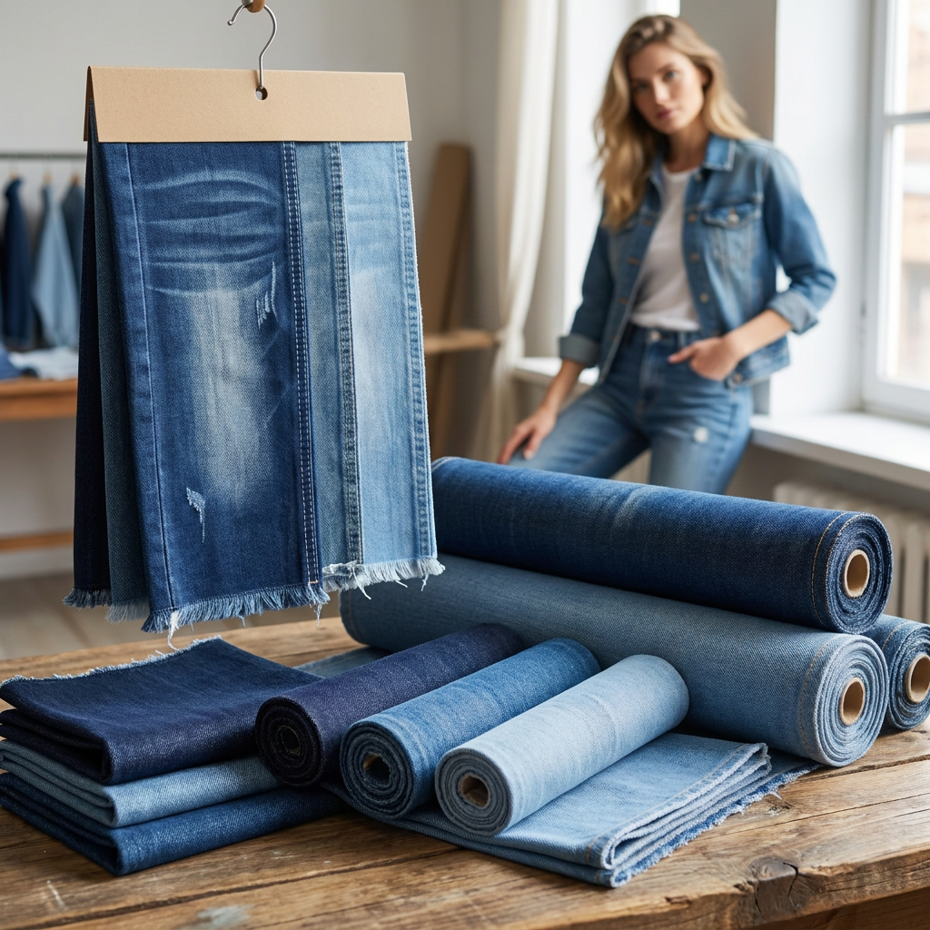 200A 4K Deep Blue Cotton Viscose Denim Fabric 11.4Oz Non Stretch Wide Width For Wholesale Denim Supply