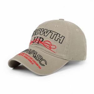 BSCI Factory Full Custom 6 Panel Vintage Waterproof Baseball Cap Washed Cotton Embroidery Logo Patch Image Custom <b>Hats</b> - Product Image 4