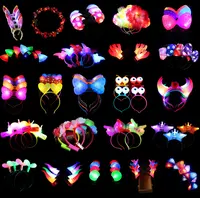 Cool Light Up Party Hairband, Flashing Bowknot