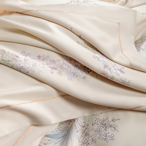 Parure de lit haut de gamme en mélange d'armoise et de coton, style moderne, housse de <span class=keywords><strong>couette</strong></span> antibactérienne, <span class=keywords><strong>anti</strong></span>-acariens, respirante et douce - Product Image 5