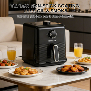 Friteuse à air SOKANY 10131 neuve de 5 L sans huile, le meilleur nouvel appareil de cuisine pour un usage domestique - Product Image 4