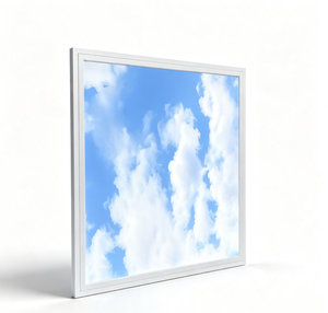 ไฟแผง LED แบบฝังเพดานบางเฉียบ รุ่น Sky Cloud ขนาด 600x600 มม. 40 วัตต์ ลวดลายท้องฟ้าสีฟ้าเมฆสีขาว สำหรับสำนักงาน ร้านค้า 4S - Product Image 4