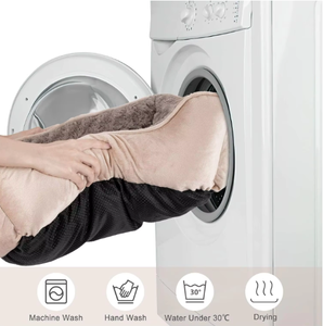 Camas para perros, suaves, cómodas, transpirables, duraderas, antideslizantes, tejidas a mano, lavables, cama para perros con cojín para dormir - Product Image 2