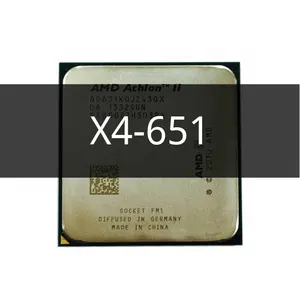 X4-651 Athlon II Bộ Xử Lý CPU Lõi Tứ 3.0 GHz AD651XWNZ43GX Ổ Cắm FM1