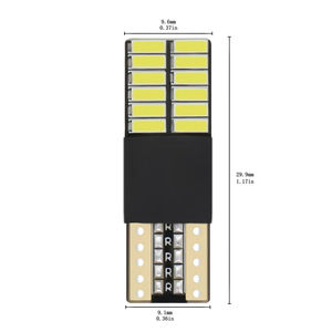 Lumière de voiture LED T10 4014 24SMD à haute luminosité, clignotante, courant constant, large plage de tension, lumière de plaque d'immatriculation LED - Product Image 2
