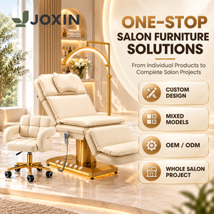 Cama de Belleza Eléctrica Beige de 3 Motores, Altura Ajustable, Moderna, para Salón de Masajes, con Espuma Viscoelástica, para <span class=keywords><strong>Spa</strong></span> Médico, con Certificación CE - Product Image 2