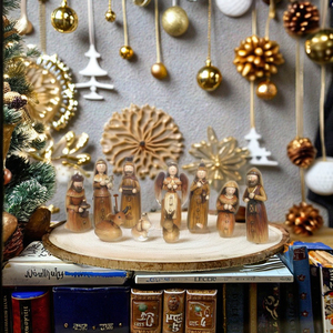 Juego <span class=keywords><strong>de</strong></span> pesebre religioso <span class=keywords><strong>de</strong></span> Navidad <span class=keywords><strong>de</strong></span> 8 pulgadas, estatua, artesanía <span class=keywords><strong>de</strong></span> resina, artesanía al aire libre, decoración <span class=keywords><strong>del</strong></span> hogar, escultura, arte, MODELO <span class=keywords><strong>DE</strong></span> <span class=keywords><strong>NACIMIENTO</strong></span> <span class=keywords><strong>DE</strong></span> Jesús - Product Image 2