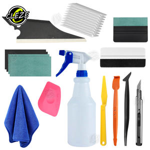 Les outils d'enveloppement de véhicule de haut niveau CLEZE comprennent une serviette de vaporisateur de raclette pour film de protection de peinture <span class=keywords><strong>Kit</strong></span> d'installation d'enveloppement de vinyle - Product Image 3