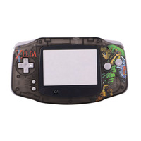 Casing Kartun Zelda Motif UV untuk GBA Shell dengan Kit Tombol Pengganti Casing Lengkap untuk Wadah Konsol Game Gameboy Advancet