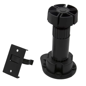 Pieds de meubles en plastique noir de 100 mm, accessoires pour armoires, tables, pieds de nivellement, supports de canapé, maison, bureau, installation facile - Product Image 1