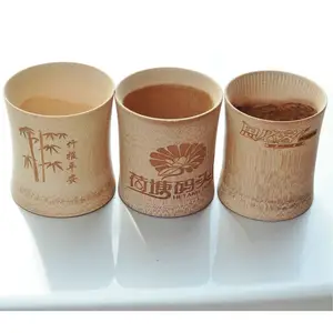 2024 New Custom Design Natural Bamboo Cup/ Reusable Natural Bamboo Cup Safe For Kids Made In Bamboo For Drink Outdoor Party