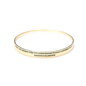 Bracelet tendance en acier inoxydable 316L plaqué or PVD, résistant et durable, accessoire de bijouterie - Product Image 2