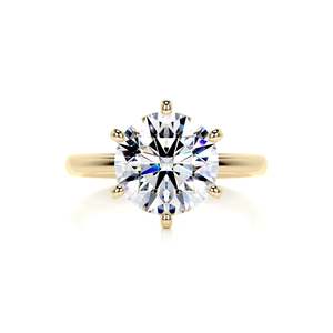 Tuyệt Đẹp Bất Vàng Nhẫn Solitaire 1 Carat Vòng Cắt Phòng Thí Nghiệm Grown Kim Cương D VVs Phụ Nữ Cổ Điển 6 Prong Vòng Với Giấy Chứng Nhận IGI - Product Image 1