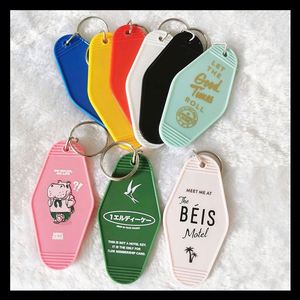 Wholesale Custom Hotel Keychain Bulk Sublimation Blank <b>Plastic</b> with UV Printing Custom Motel Room Keychain - Product Image 1