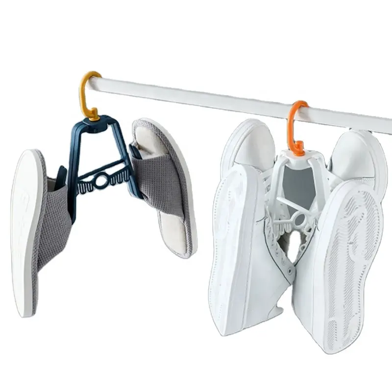 Double Shoe Rack Plastic Shoe Hanger, 360 Graus Carton Roupeiro Único Sapatos De Armazenamento Rotativo De Plástico Venda Quente Dobrável 2pcs