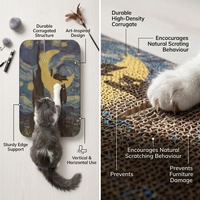 Griffoir pour chat et chien en carton ondulé écologique, durable, facile à assembler, design classique et moderne, plusieurs styles, personnalisable