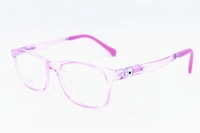 Monture de lunettes optiques pour garçon, charnière flexible à 180 degrés, couleur transparente, forme carrée, livraison directe
