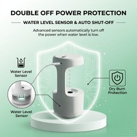 Humidificateur de bureau portable avec veilleuse, humidificateur USB pour la maison, la chambre à coucher, le bureau, humidificateur d'air silencieux à ultrasons à brume froide