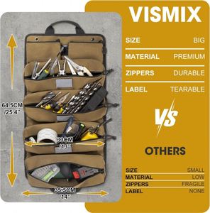 Muestra Gratis: Bolsas Pequeñas para Hombre, Bolsa Enrollable Resistente para Mecánico, Electricista, Aficionado, Bolsa de Lona - Product Image 5