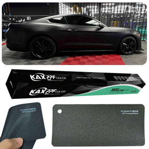 Pellicola Adesiva Super Opaca Nera 1,52*17m/5*56ft per Wrapping Auto, Vinile Satinato Senza Bolle d'Aria, Pellicola per Cambio Colore Auto - Product Image 1