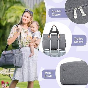 Free Sample Factory wholesale Large Baby Diaper <b>Bag</b> Weekender Travel <b>Changing</b> <b>Bag</b> for Travel Gym Hand Duffle <b>Bag</b> - Product Image 4