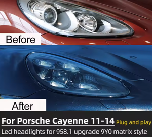 AURON Kit de conversion de phares à faisceau quadruple 12V 6000K 36W 6000 lm LED CSP pour Cayenne 958.1 2011-2014 Rétrofit/Amélioration - Product Image 5