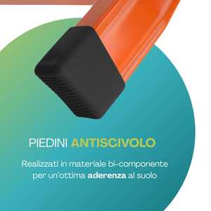 Scala Telescopica in Acciaio 4+4 Gradini Altezza Massima 4,70 M Capacità di Carico 100 Kg 3 Configurazioni Giunto in Acciaio - Product Image 5