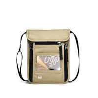Porte-passeport de voyage personnalisé avec sangle de cou, multifonctionnel, en nylon, blocage RFID, portable, léger, imperméable, toutes saisons