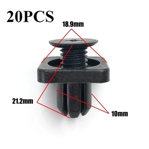Clips de fixation carrés pour plaque de protection sous châssis moteur Guardian, vis 18,9 mm, 20 pièces, Honda Fit New City - Product Image 1