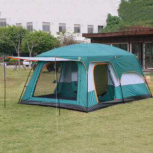 Carpa Familiar Grande de 2 Habitaciones para Acampar al Aire Libre en Clima Tropical, Carpas Elevadas para Acampar al Aire Libre en Familia - Product Image 1