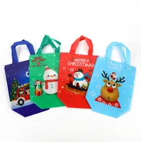 उच्च गुणवत्ता क्रिसमस foldable गैर बुना शॉपिंग बैग ले जाना