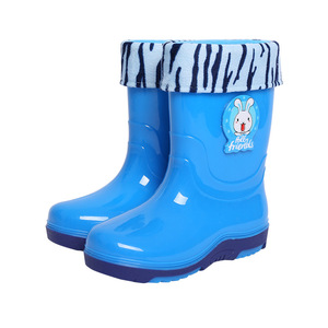 Bottes de pluie pour enfants, garçons et filles, chaussures aquatiques style étudiant, en caoutchouc imperméable, antidérapantes - Product Image 1