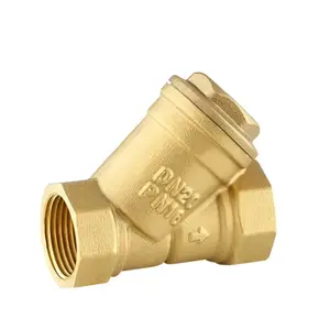 brass raw material BSP female threaded end Y type strainer for water pipeline use
