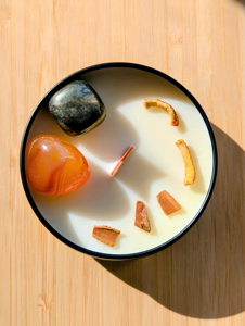 LANJO Modern Luxury Custom Crystals Scented <b>Candles</b> with Dried Flower Multi fragrance <b>candles</b> - Product Image 4