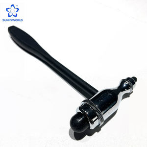 Marteau de percussion manuel de diagnostic médical en acier inoxydable/caoutchouc à double tête pour usage en clinique neurologique - Product Image 3