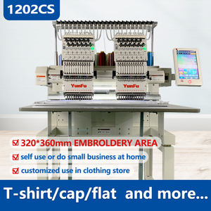 Máquina de Bordar Computarizada de Doble Cabezal con 12/15 Agujas, Máquina de Bordar Logos, Máquina de Bordar para Gorras y Camisetas - Product Image 2