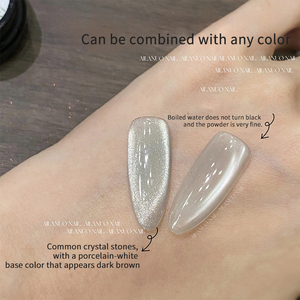AILANUO Base Cat Eye Gel White Color TPO Free Clear Cat Eye Gel Polish Moon Light 30g Sheer Cateye Gel Polish for <b>Nail</b> Design - Product Image 2