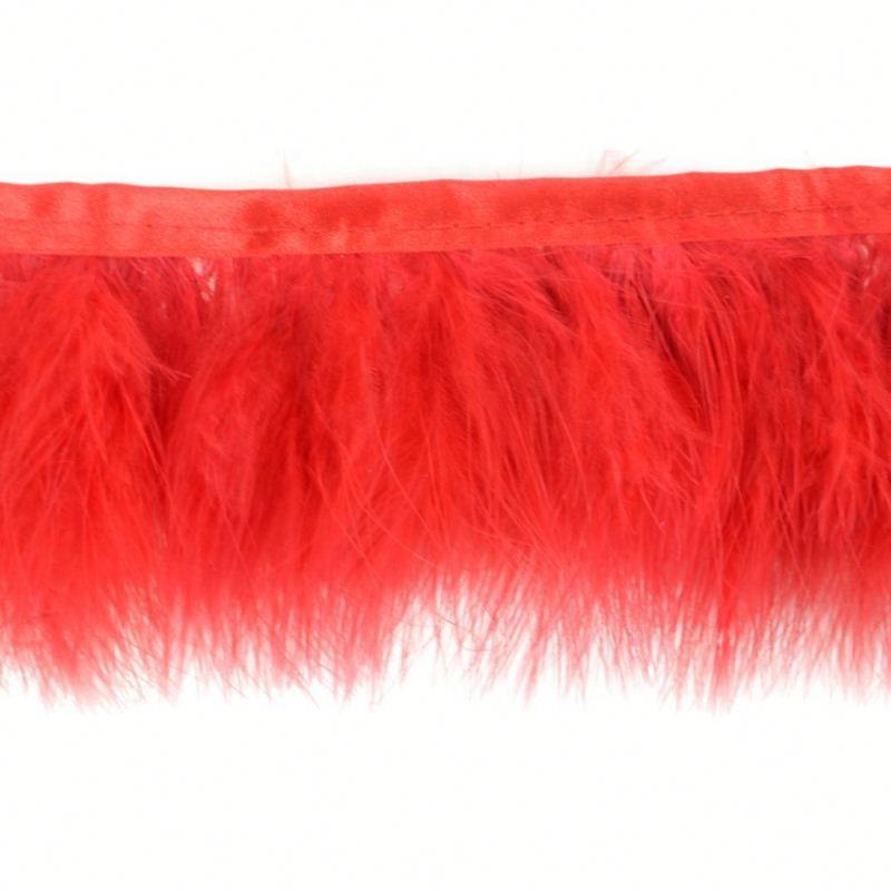Horng Shya завод HS-47 Высокое качество украшения окрашенная Турция крови Марабу бахрома перо марабу отделка