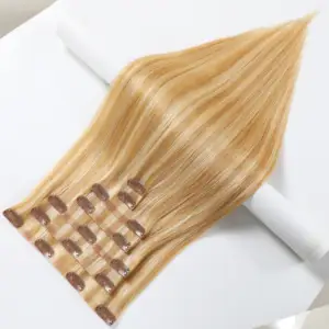 Elite heißer Verkauf nahtloser Clip in Haar verlängerung rohen Pu-Clip in Haar verlängerung Pu-Clip in Haar verlängerungen