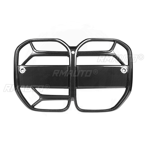 Front Bumper CSL Style Replacement <b>Mesh</b> <b>Grill</b> <b>for</b> BMW 4 Series G22 G23 430i & M440i 2021+ Carbon Fiber Look - Product Image 5